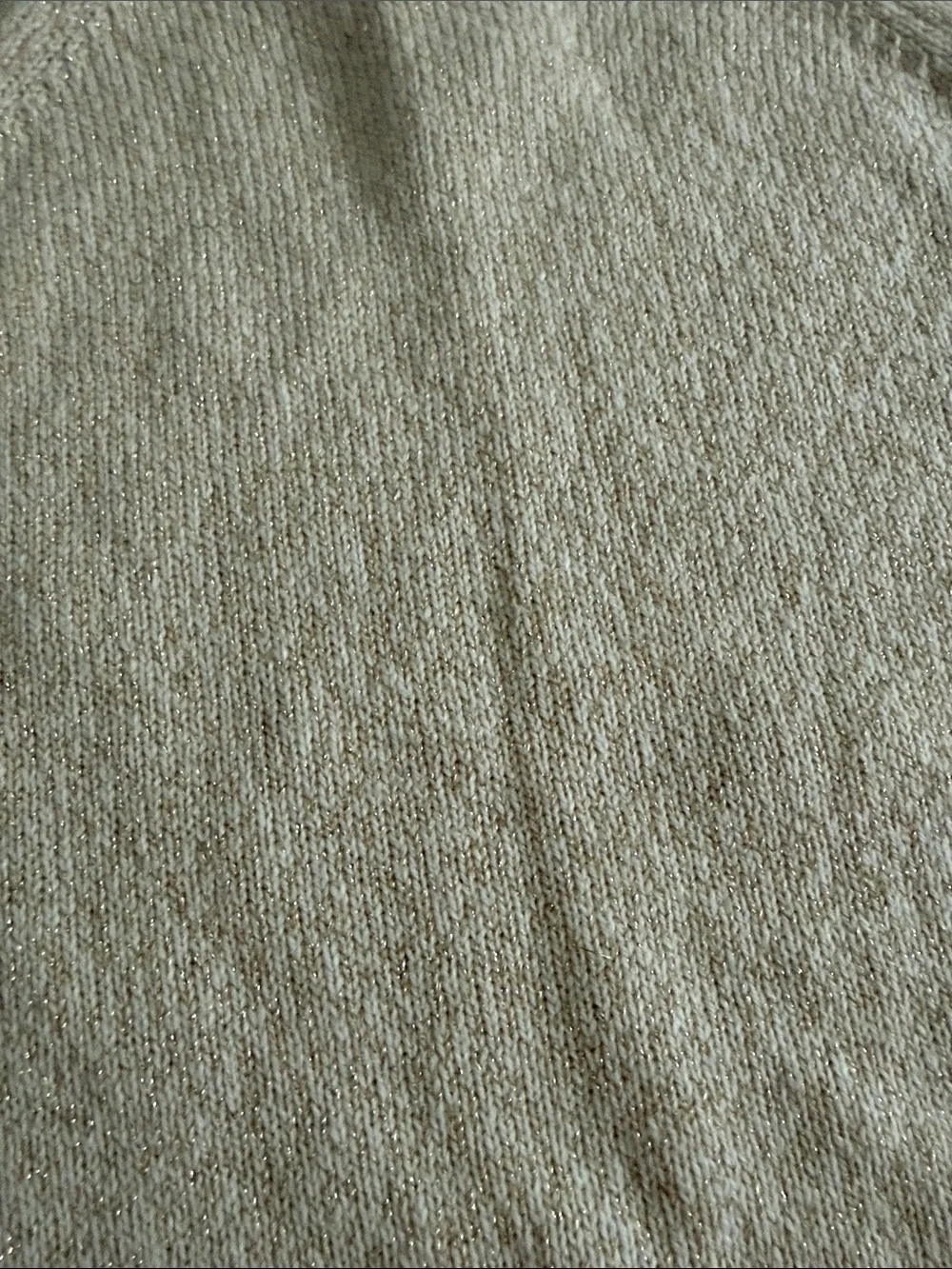 NWT OshKosh B'gosh Knit Sweater Dress - Cream with Gold Accent